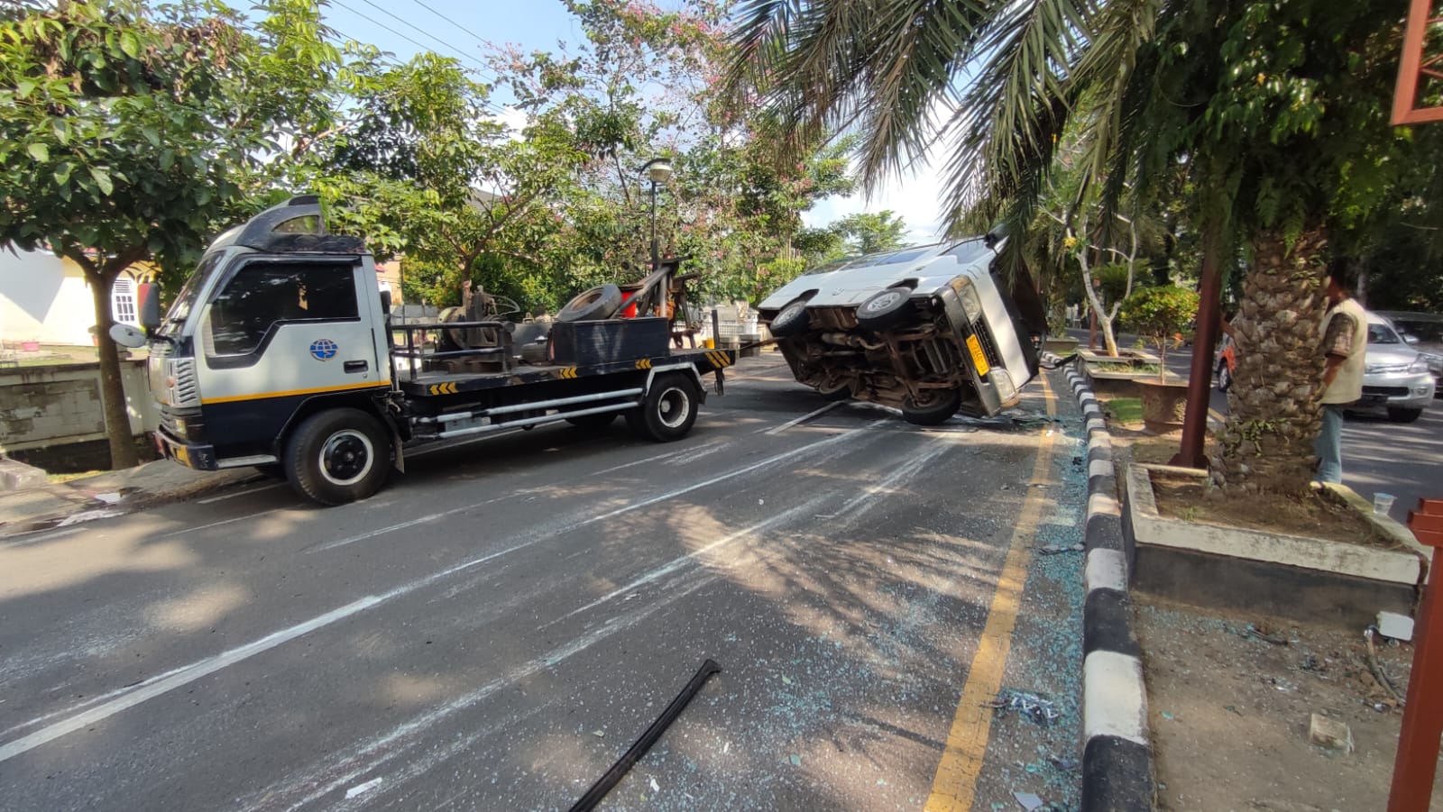 Bus Ponpes Alami Laka Tunggal di Sekayu, Dua Orang Luka Ringan