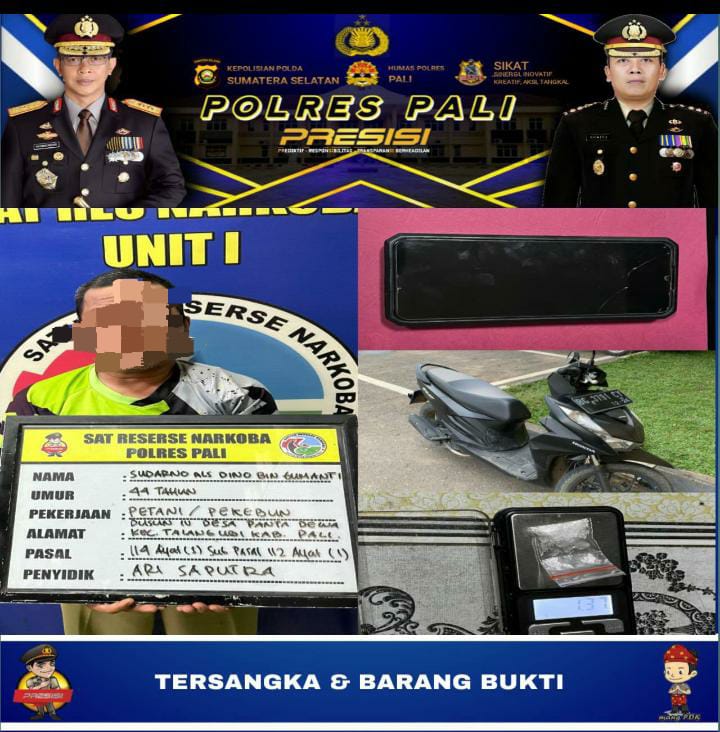 Polisi Nyamar Hendak Beli Sabu, Pengedar Akhirnya Tertangkap. Satu Paket Kecil Sabu Di Amankan