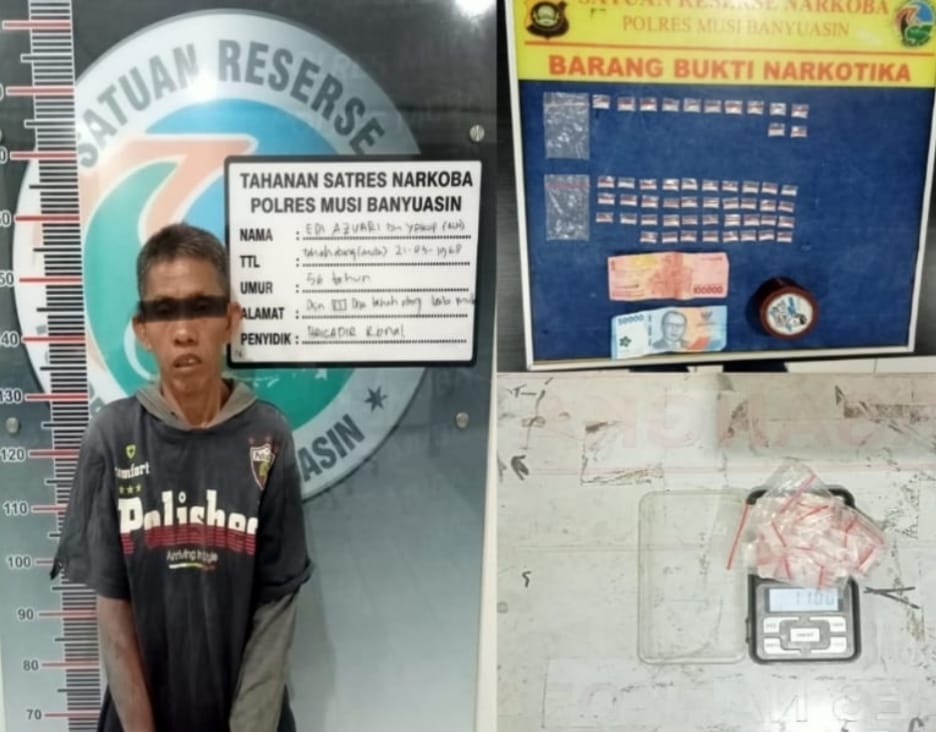 Menyamar Jadi Pembeli, Polisi Tangkap Pengedar Narkoba Beserta 50 Paket Sabu