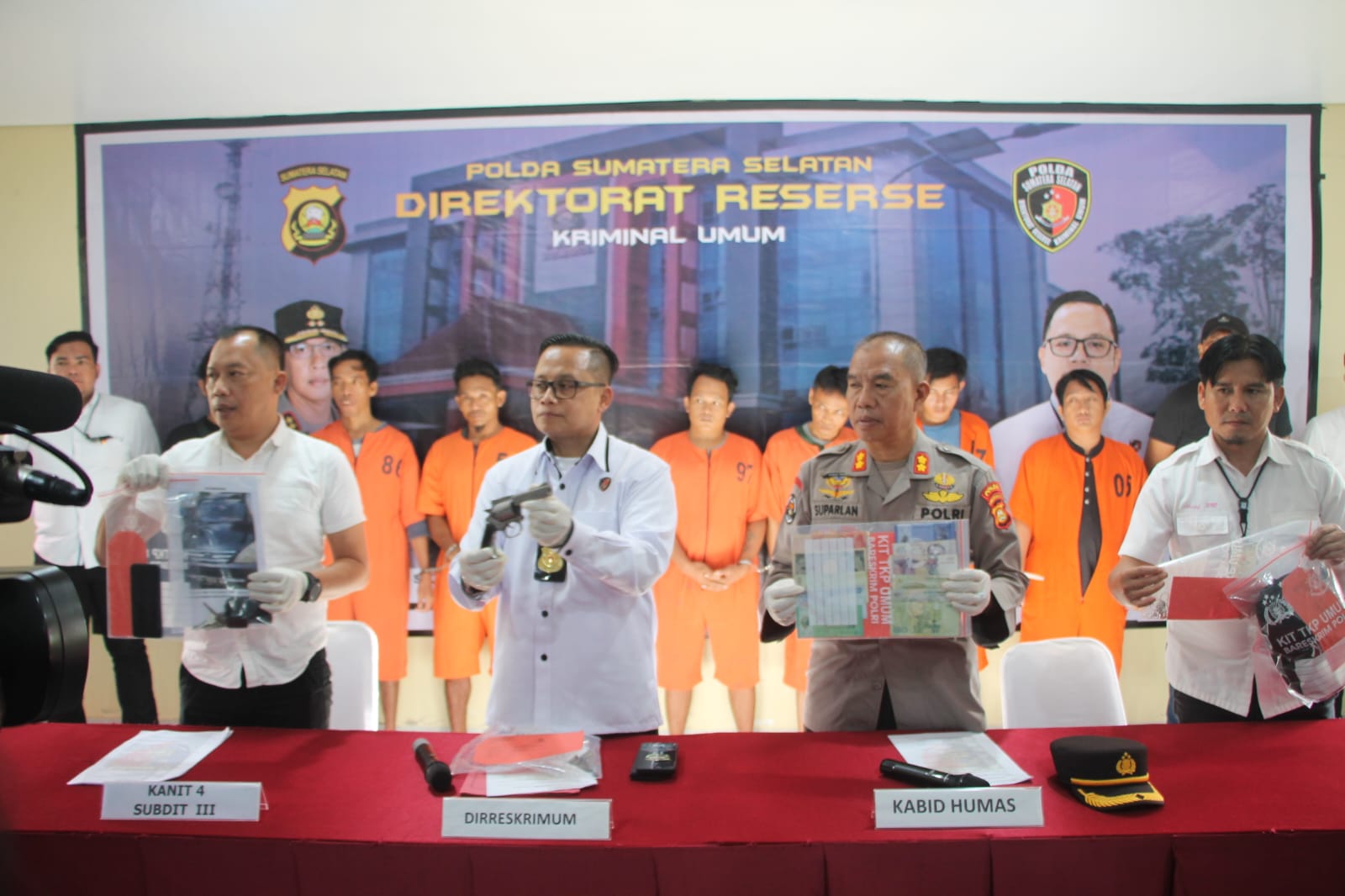 Enam Pelaku Perampokan Toko Sembako Disertai Pelecehan di Kenten Laut Ditangkap Jatanras Polda Sumsel, Satu Orang Pelaku Merupakan Mantan Karyawan Korban