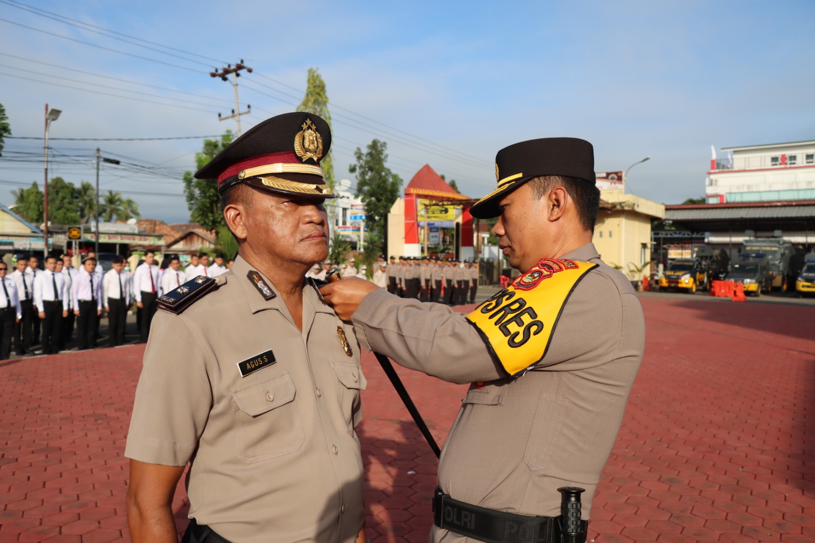 Kapolres Muba Pimpin Upacara Personil Kenaikan Pangkat Pengabdian
