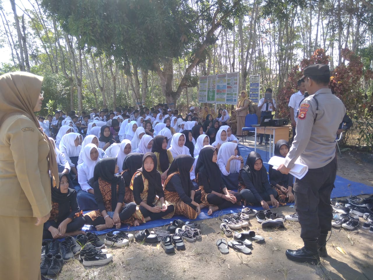 Sat Binmas Polres Muba Beri Penyuluhan Tentang Kenakalan Remaja Disekolah