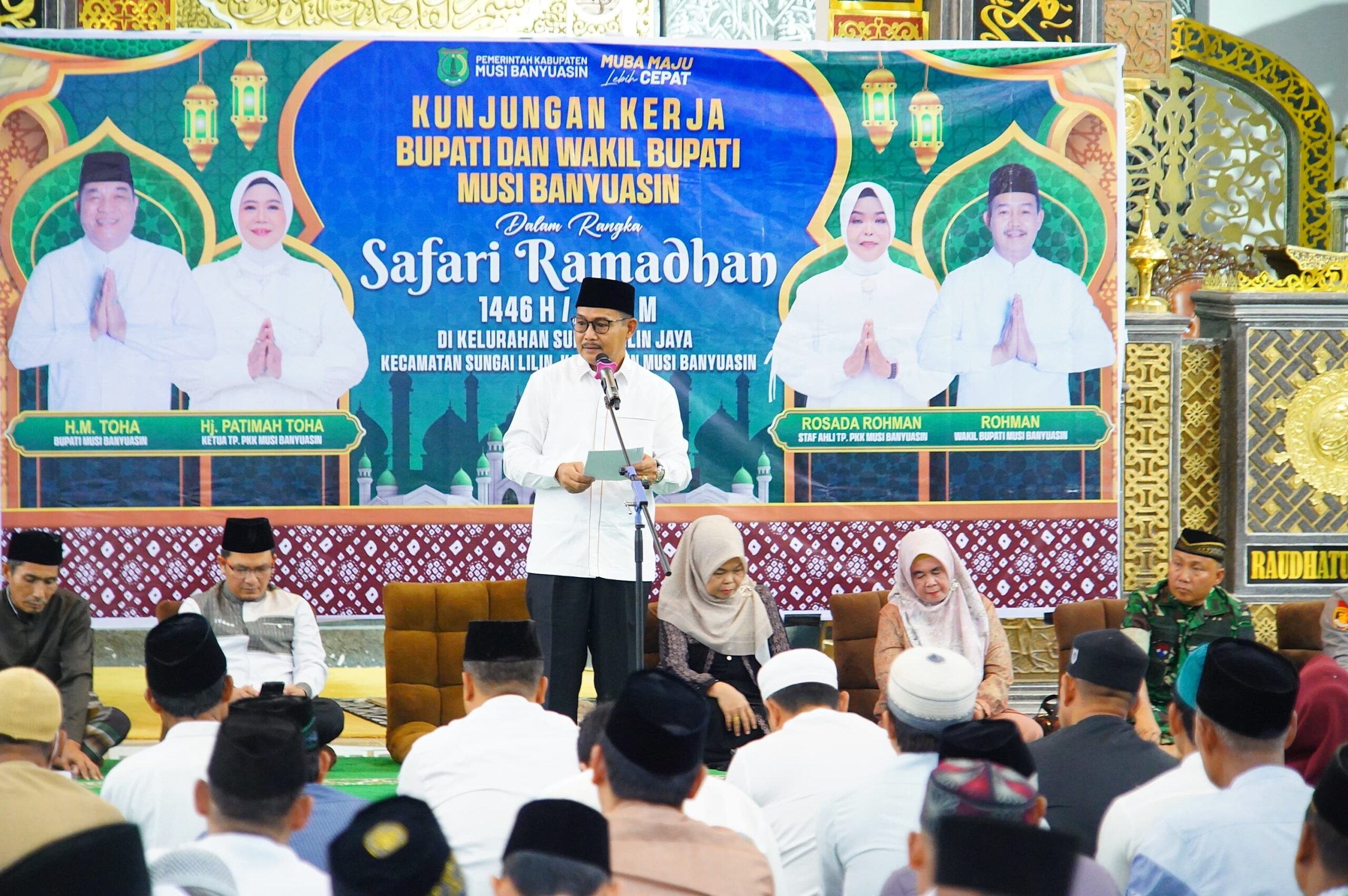 Gelar Safari Ramadhan, Wakil bupati muba ke masjid rodatul janah