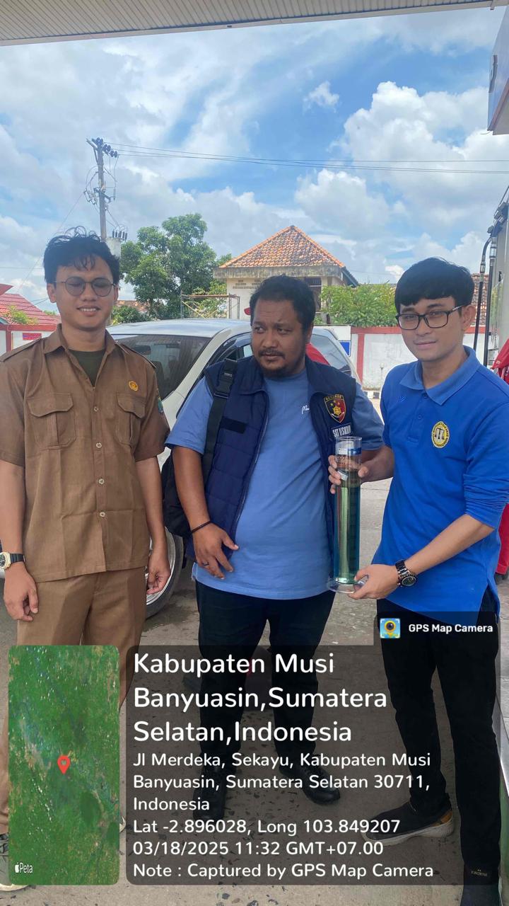 Unit Pidsus Polres muba cek SPBU jelang Arus mudik Idul futri