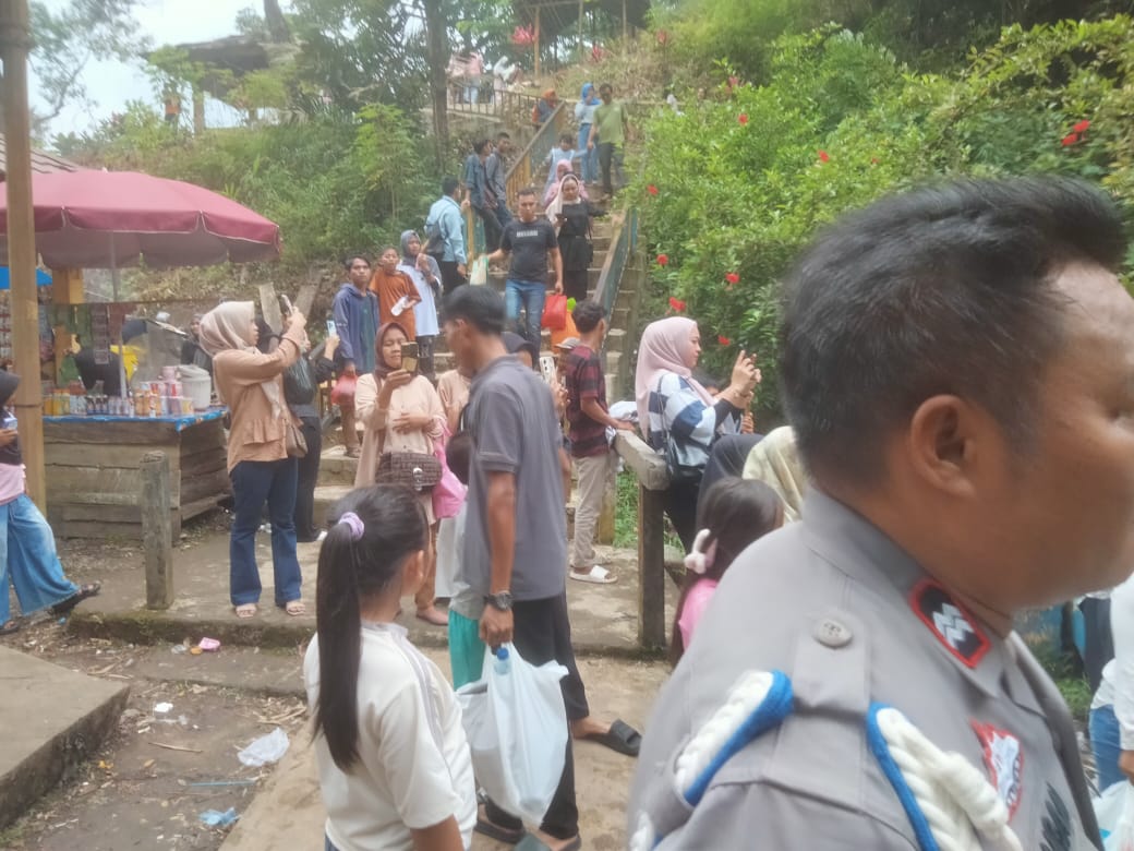 Libur Lebaran, Kawasan Wisata Air Muara Enim dikawal Polisi