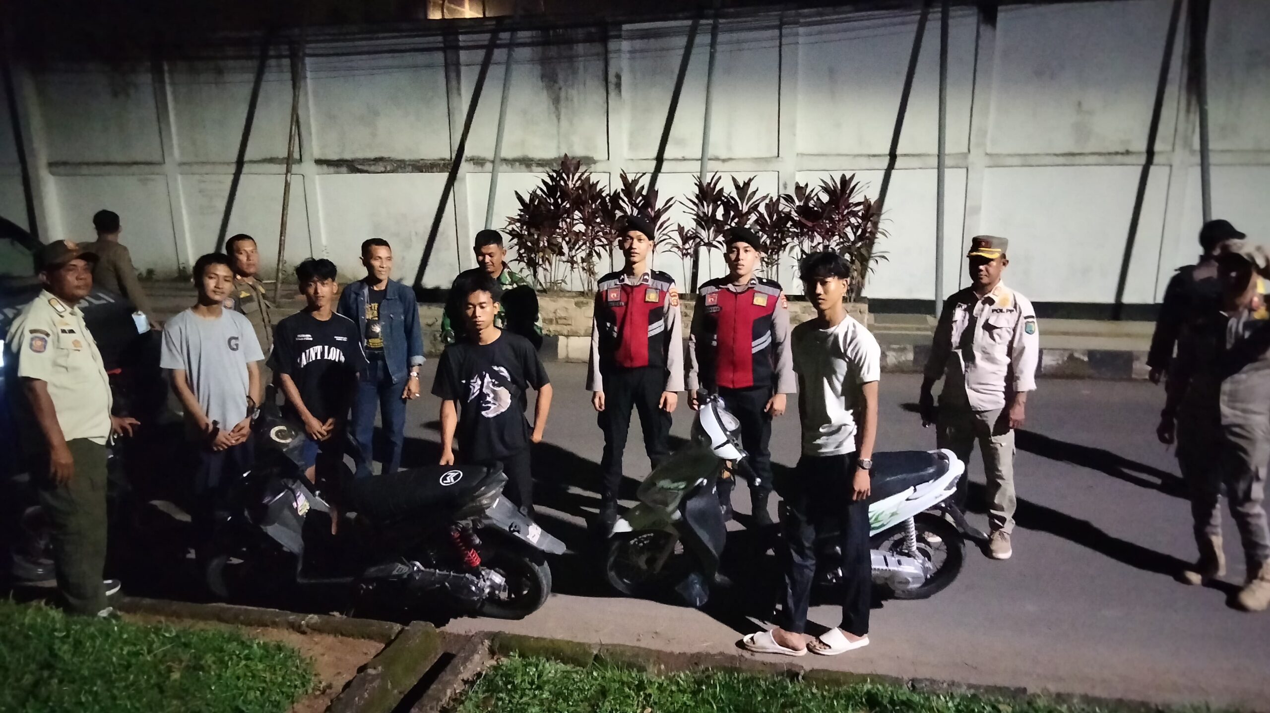 Polres Muba, TNI, Sat Pol PP Patroli Bersama Cegah Premanisme