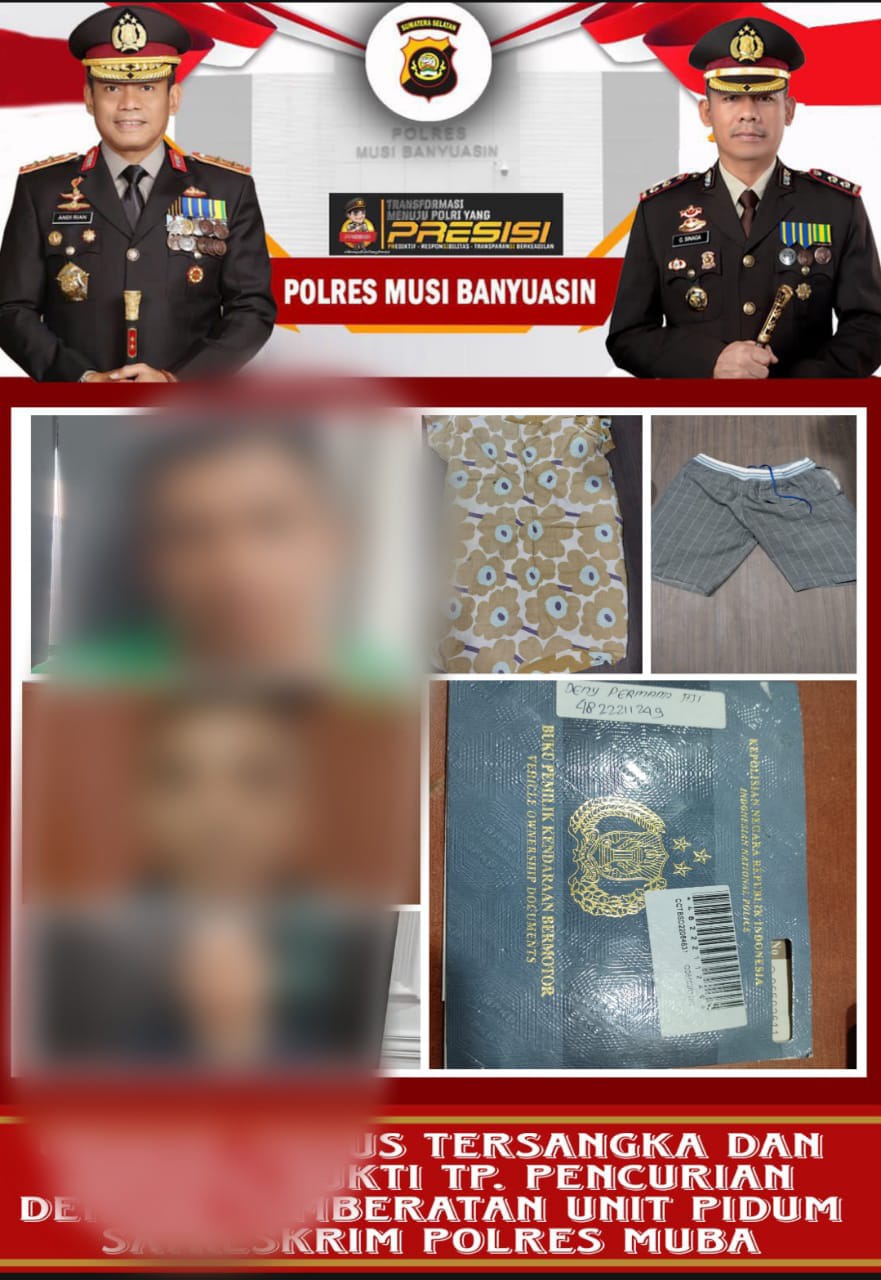 Dalam Ops Sikat 2025, Tiga Pelaku Curanmor ditangkap Polisi