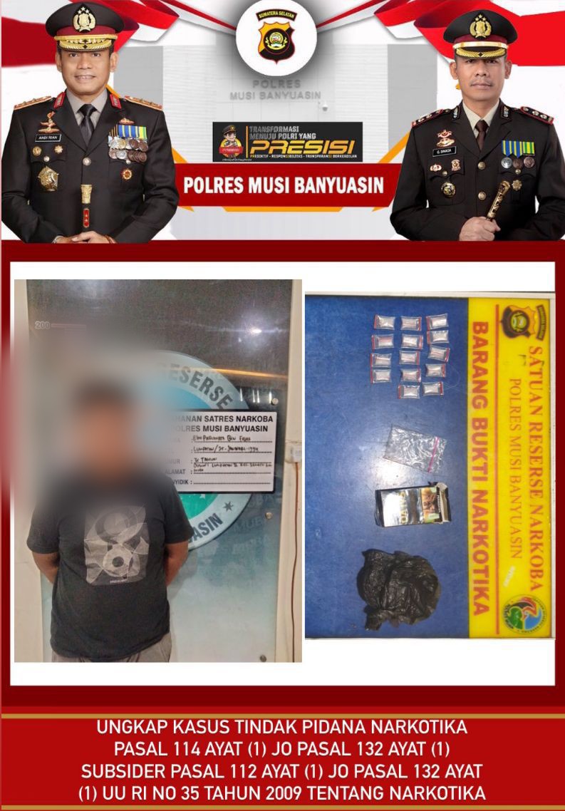 Pengedar Narkoba Dibabat Toman Terjaring Razia Polisi