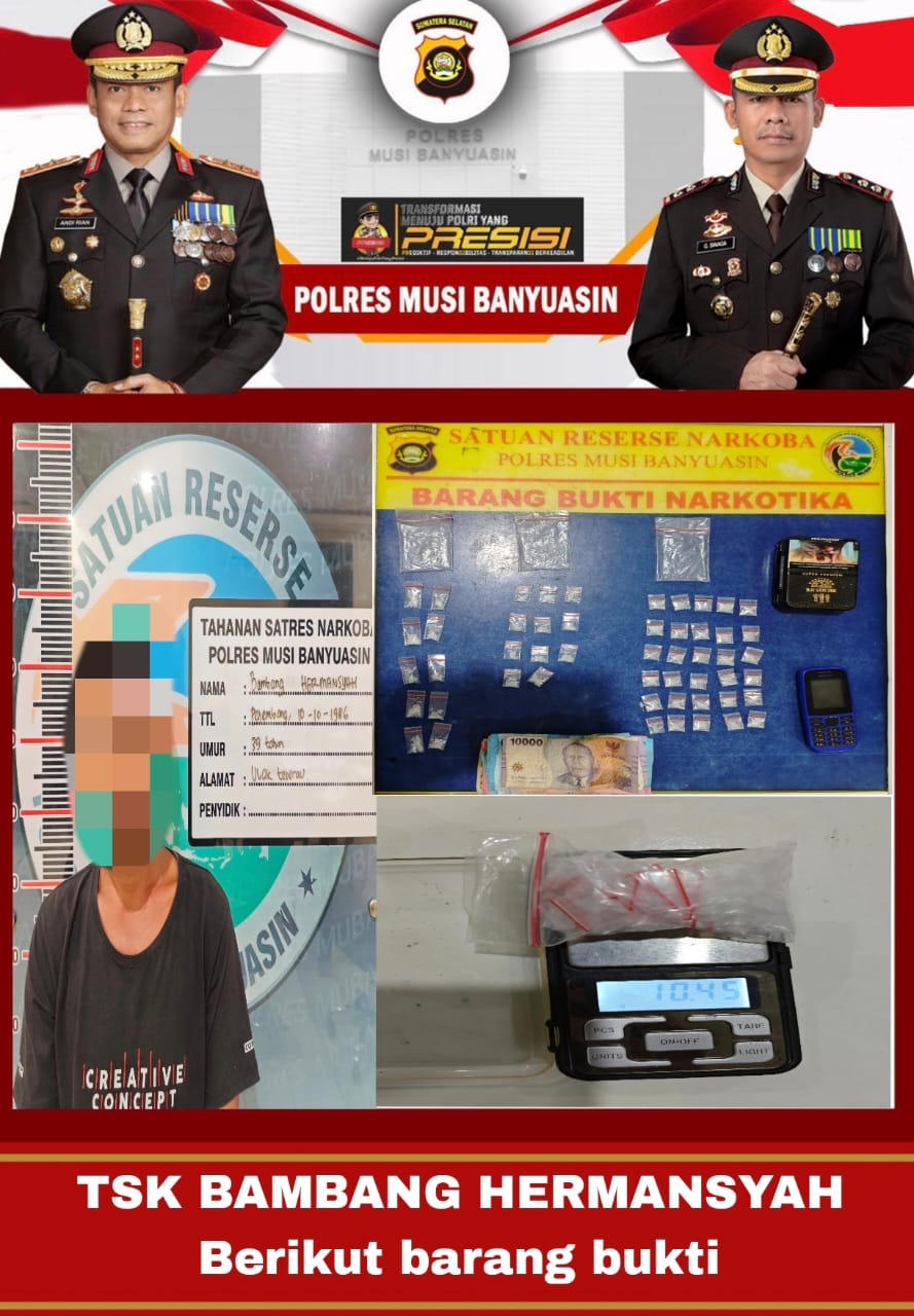 Lagi, Dua Pengedar Narkoba Dimuba Ditangkap Sat Res Narkoba