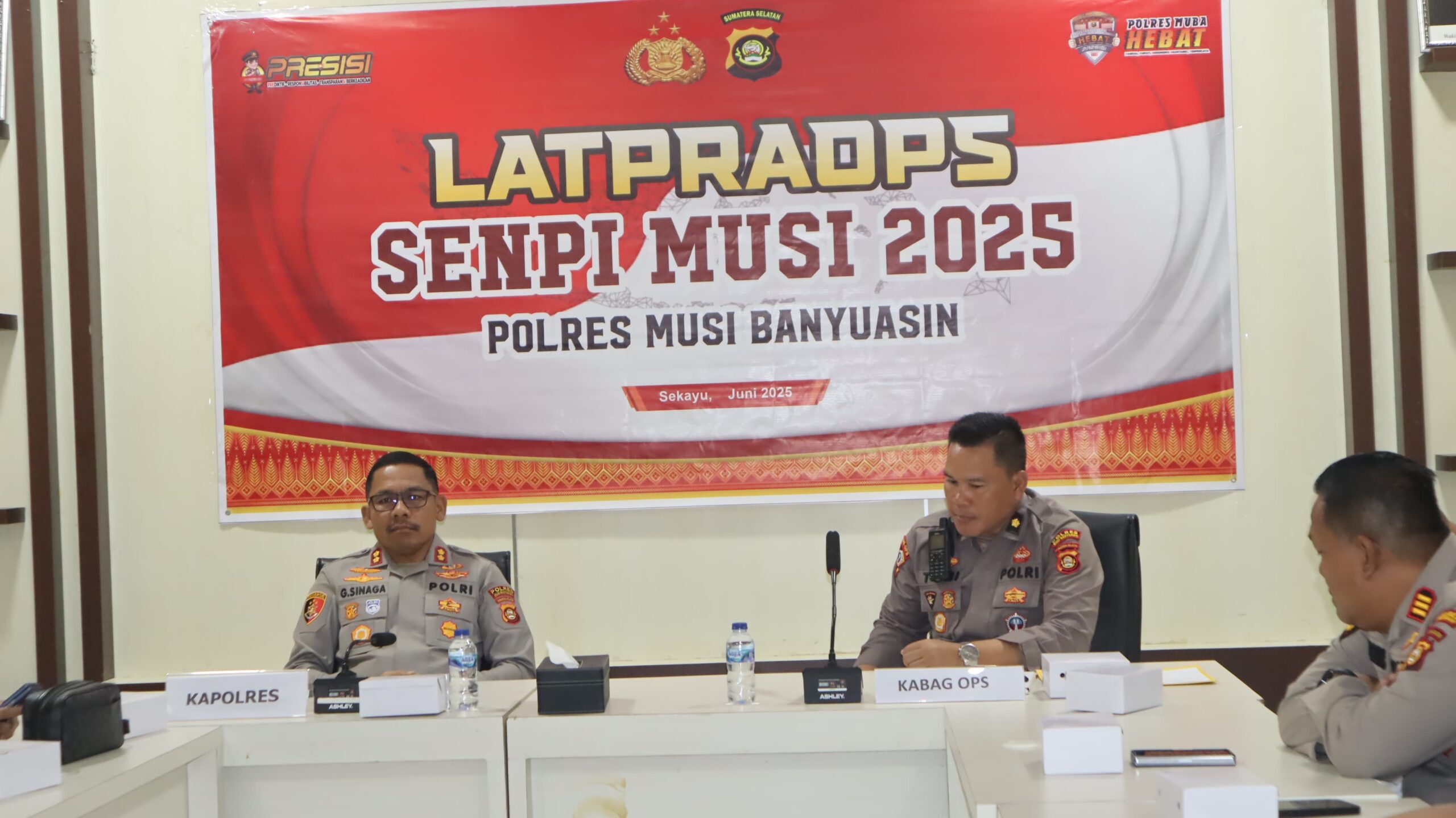 Polres Musi Banyuasin Gelar Latihan Pra Operasi Senpi Musi 2025