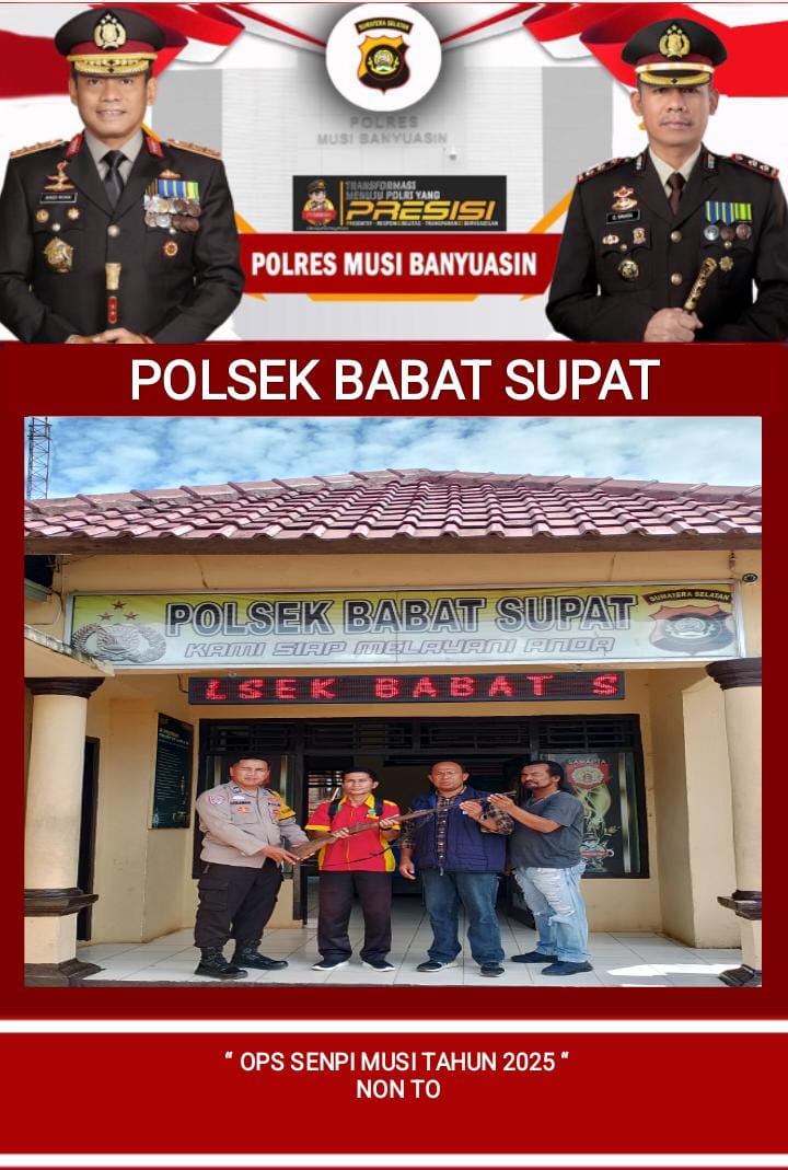 Dukung Ops Senpi, 6 Polsek Dimuba Terima Senpi Ilegal Dari Warga