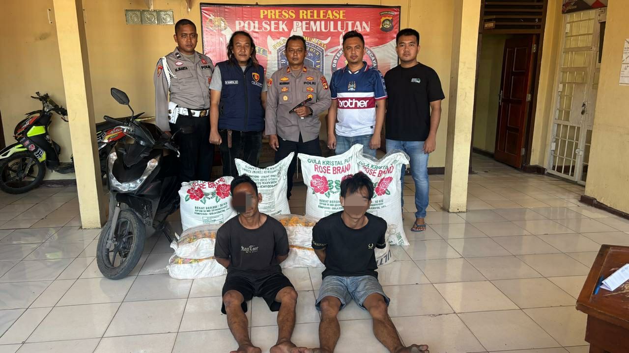 Dua Dari Empat Bajing Loncat Jalintim Ditangkap Polsek Pemulutan