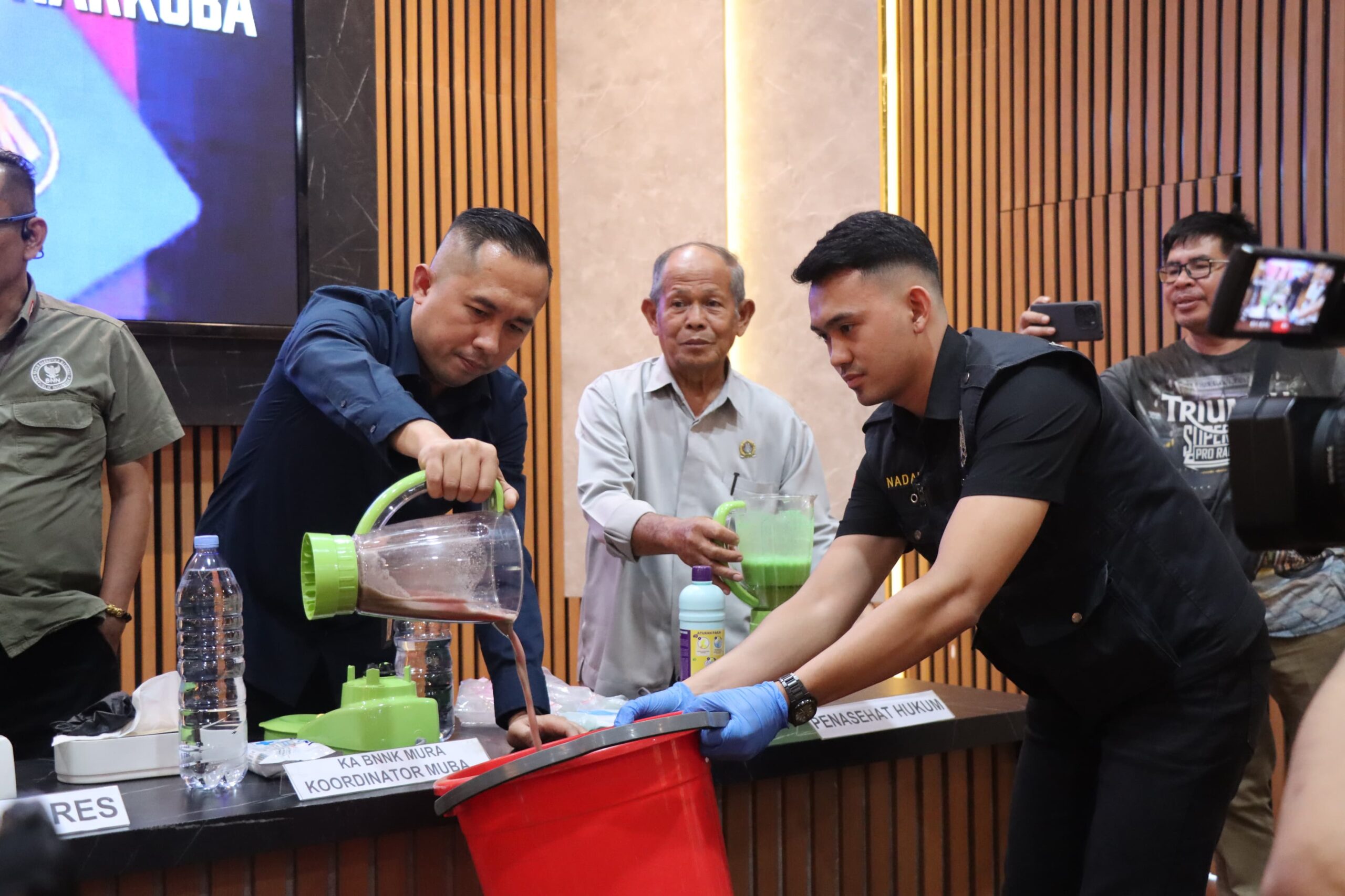 Polres Muba Musnahkan Narkoba Senilai Milyaran Rupiah
