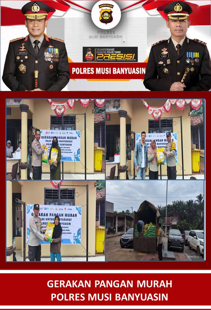 Polsek Babat Supat Bersinergi Dengan Bulog GPM Sebanyak 6 Ton