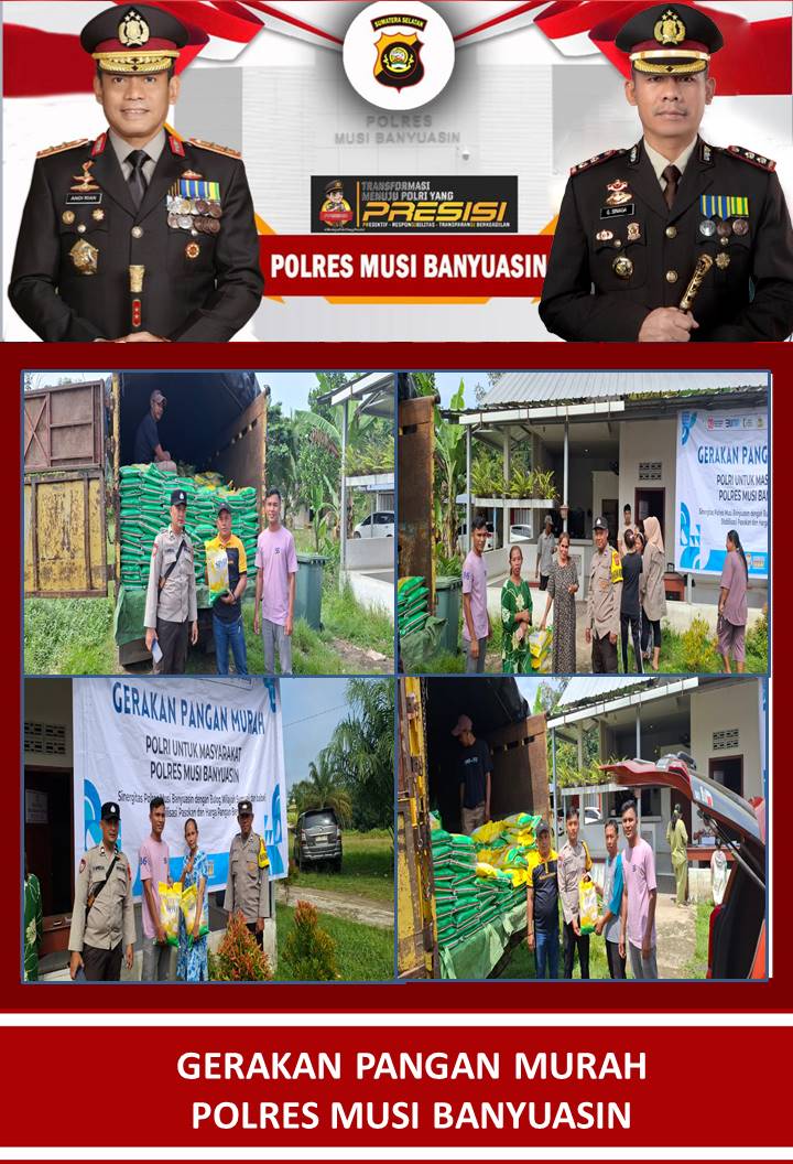 3 Polsek Resor Muba, Lakukan Gelar Pasar Murah