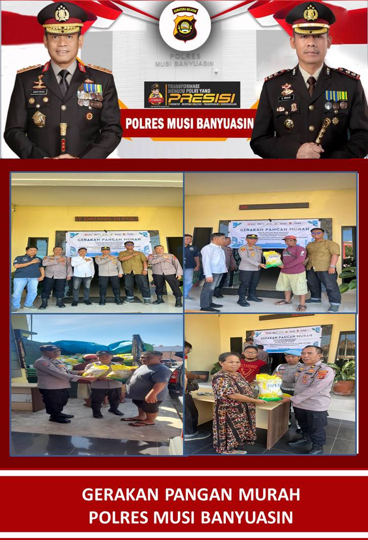 Polsek Babat Toman Jual 6 Ton Beras Dalam Dua Jam Giat GPM