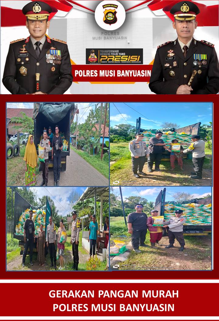 Polsek Lais Sukses Jual Ratusan Karung Beras SPHP Di Giat GPM