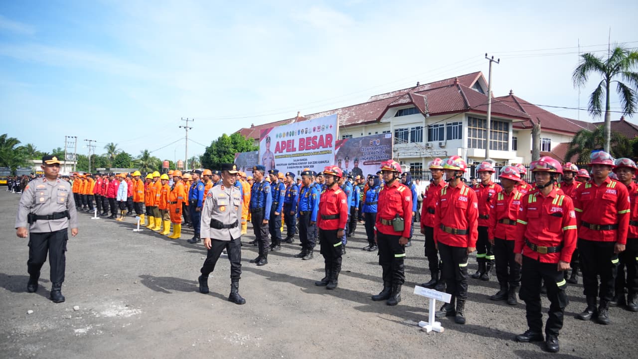 Perkuat Keamanan serta ketertiban, Kapolda Sumsel Gelar Apel Besar Kamtibmas
