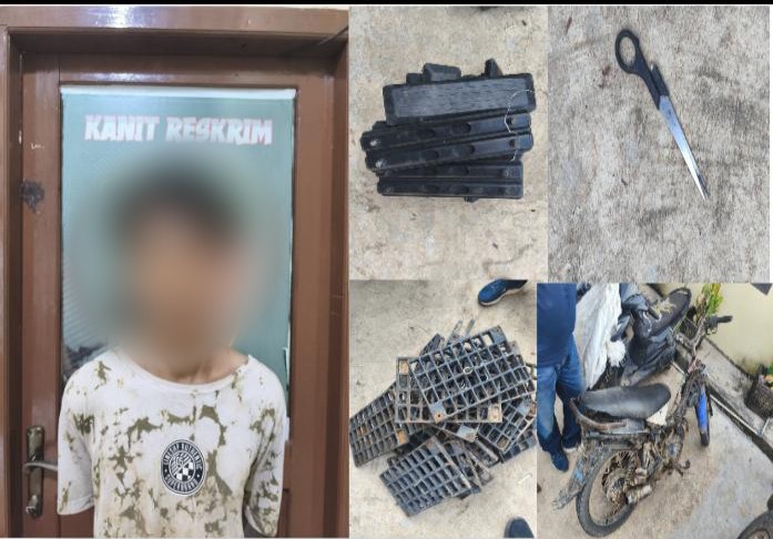 Polsek Babat Supat Tangkap Pelaku Curat Jalan Tol Betung