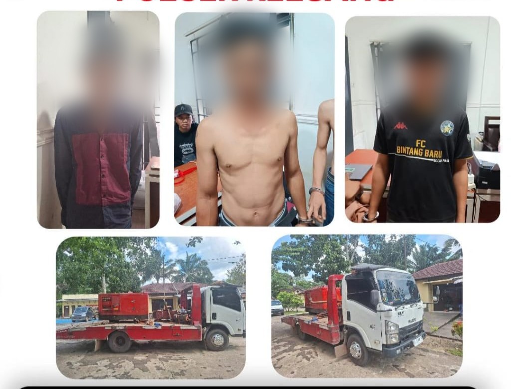 Tiga Pelaku Maling Zenset ditangkap Polsek Keluang diLinggau