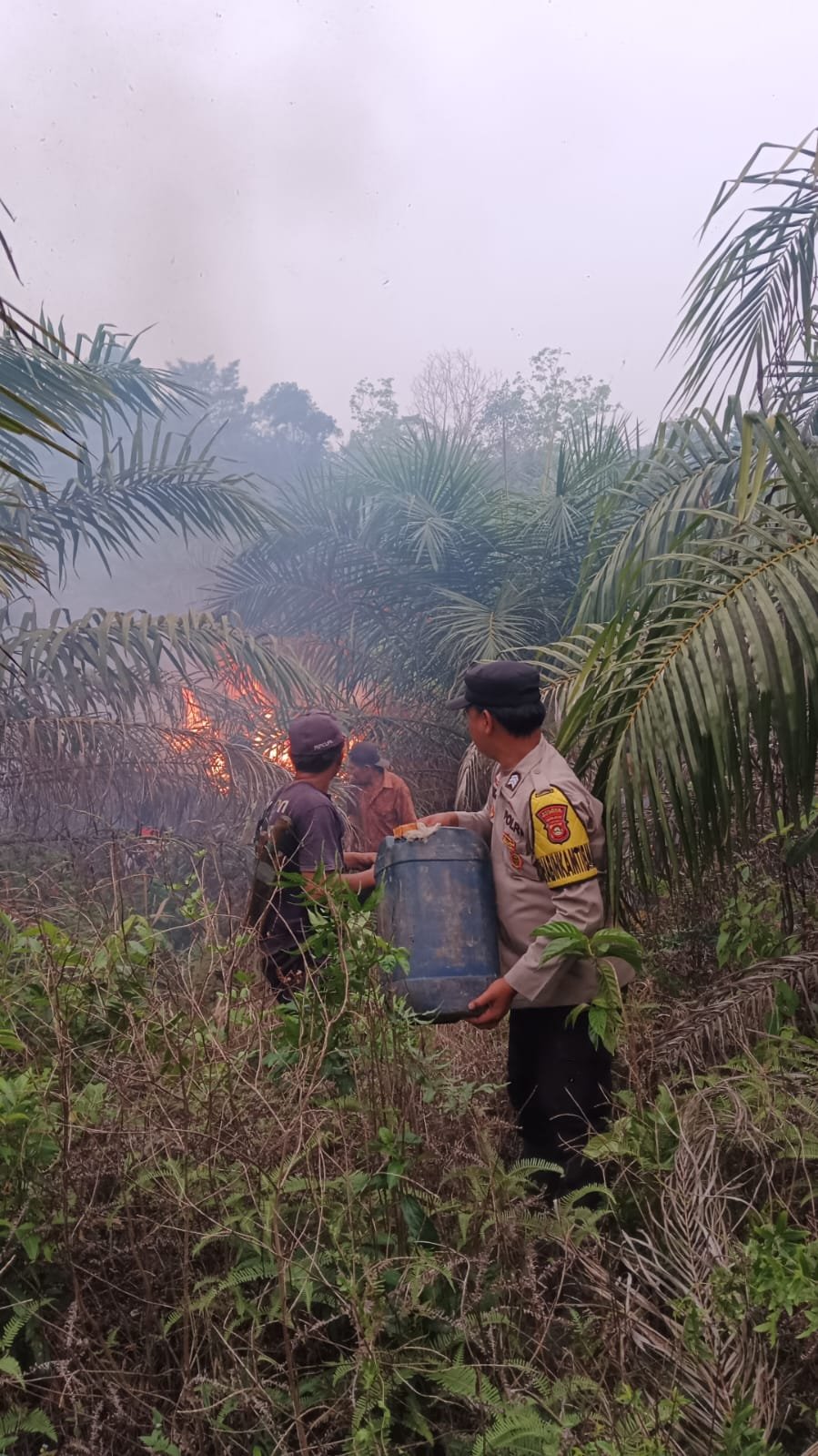 Gerak cepat Polsek sungai keruh atasi titik Hospot
