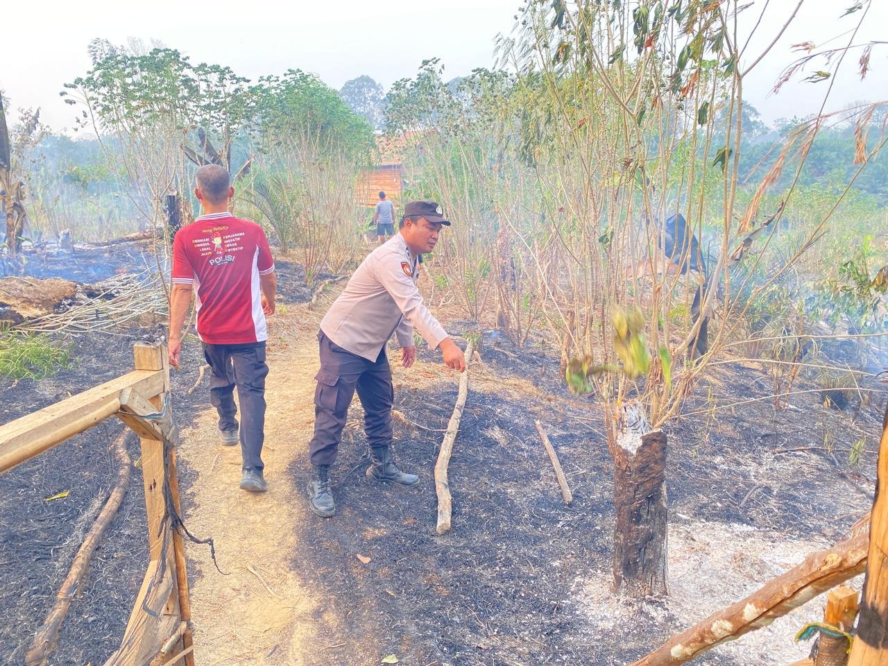 Polsek sekayu ground check titik Hospot