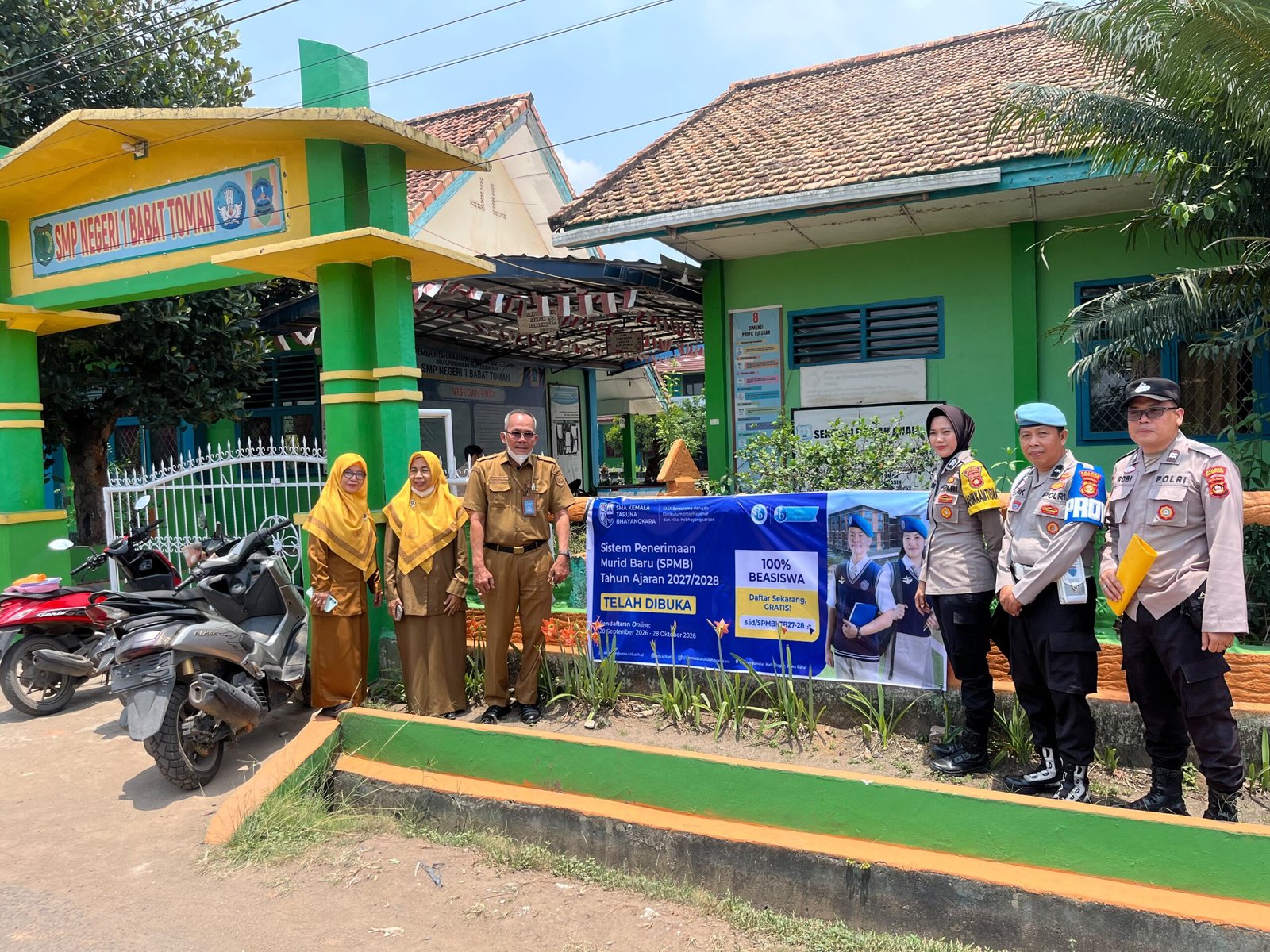 Polsek Babat Toman SosialisasikanSMA Taruna Kemala Bhayangkara dan karhutlah