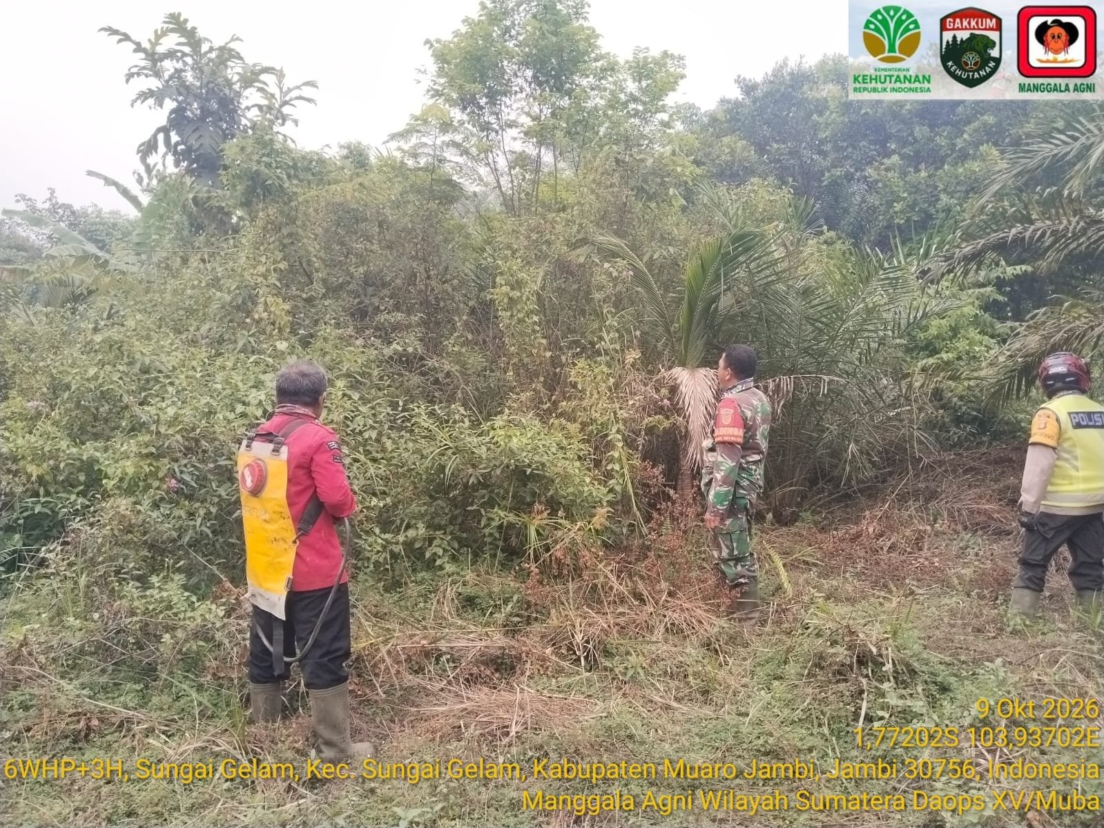 Patroli Terpadu Cegah Karhutla di Muara Medak, Tim Gabungan Lakukan Sosialisasi dan Pemadaman